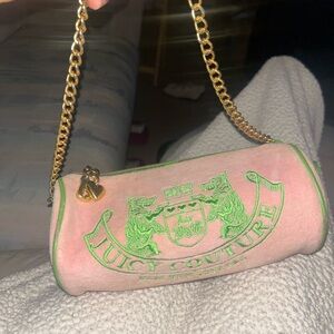 Juicy Couture Pink and Green Mini Bag